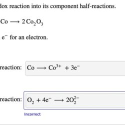 Separate this redox reaction into its balanced component half reactions